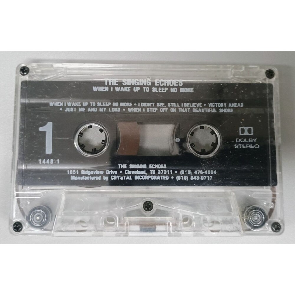 The Singing Echoes When I Wake Up to Sleep No More Cassette Tape RARE
